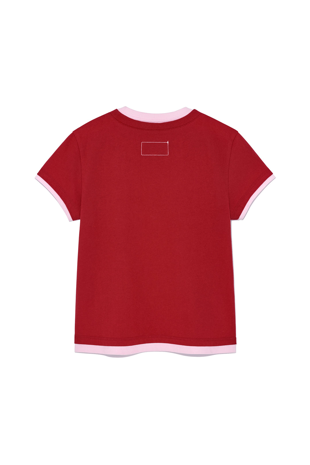 Matin Kim Color Point Layered Top — Red
