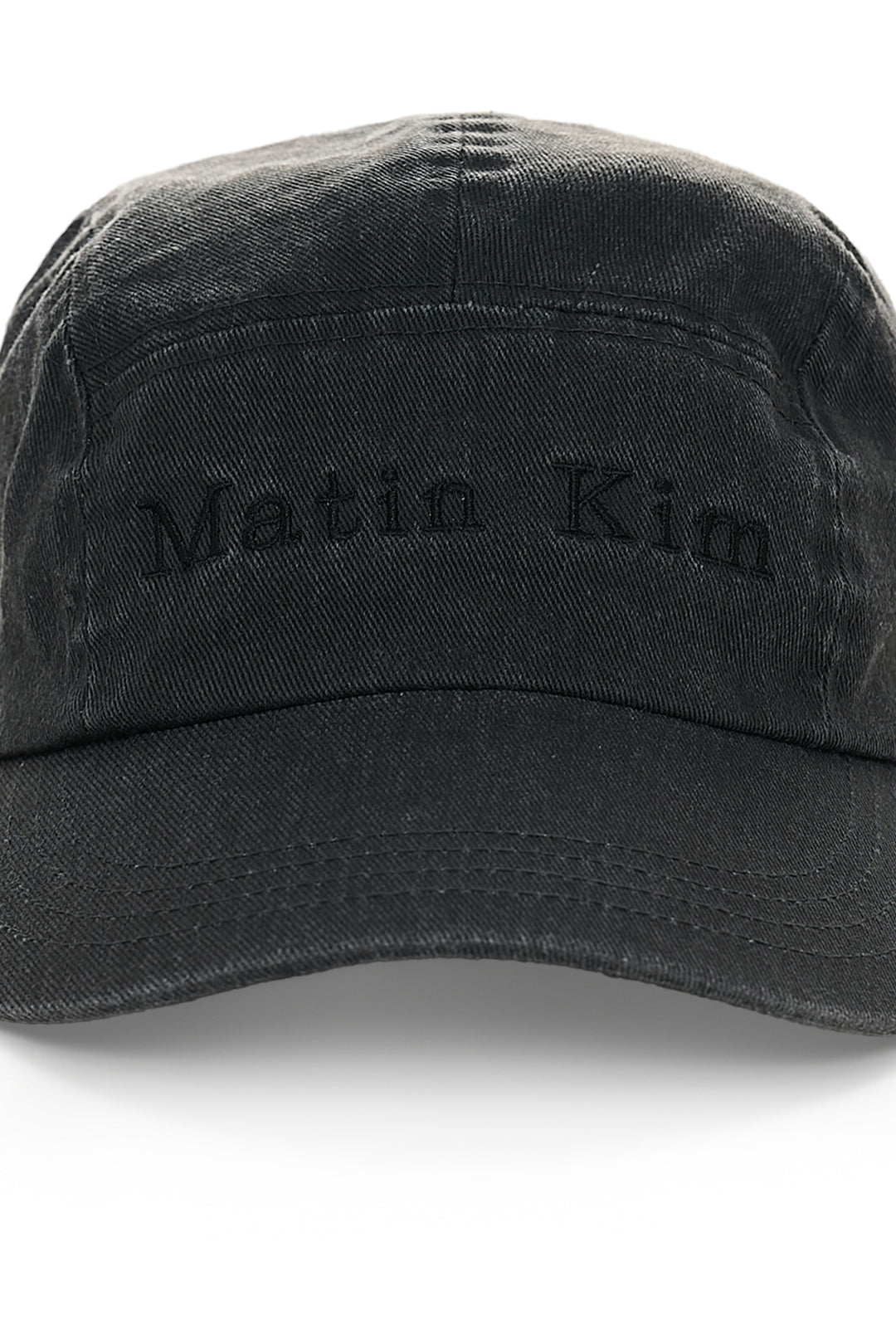 Matin Kim Washed Camp Cap — Black