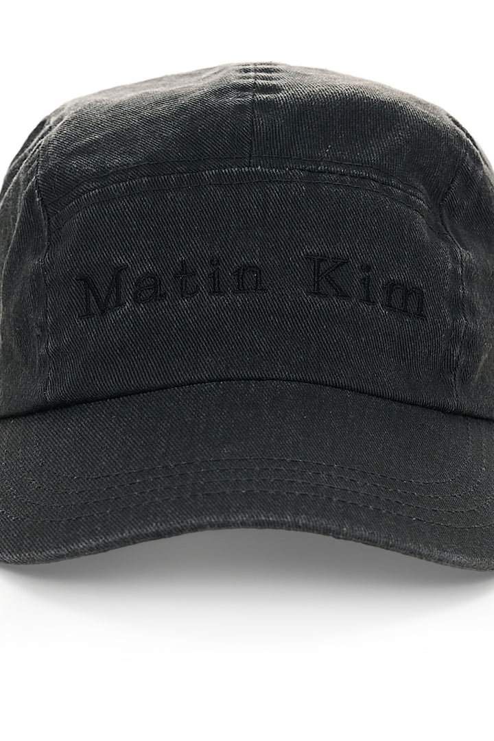 Matin Kim Washed Camp Cap — Black