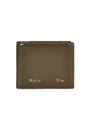 Matin Kim Steel Logo Business Wallet — Khaki