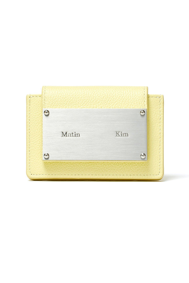 Matin Kim Accordion Wallet in Lime