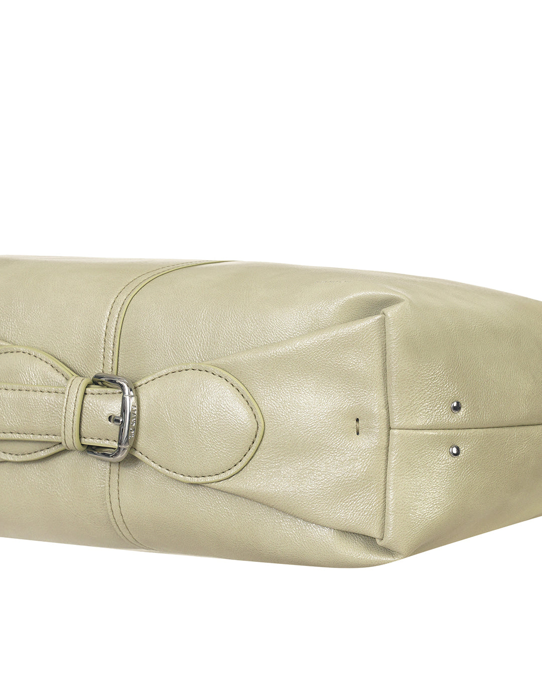 Stand Oil Tickle Bag — Glossy Half-Moon Crossbody — Olive