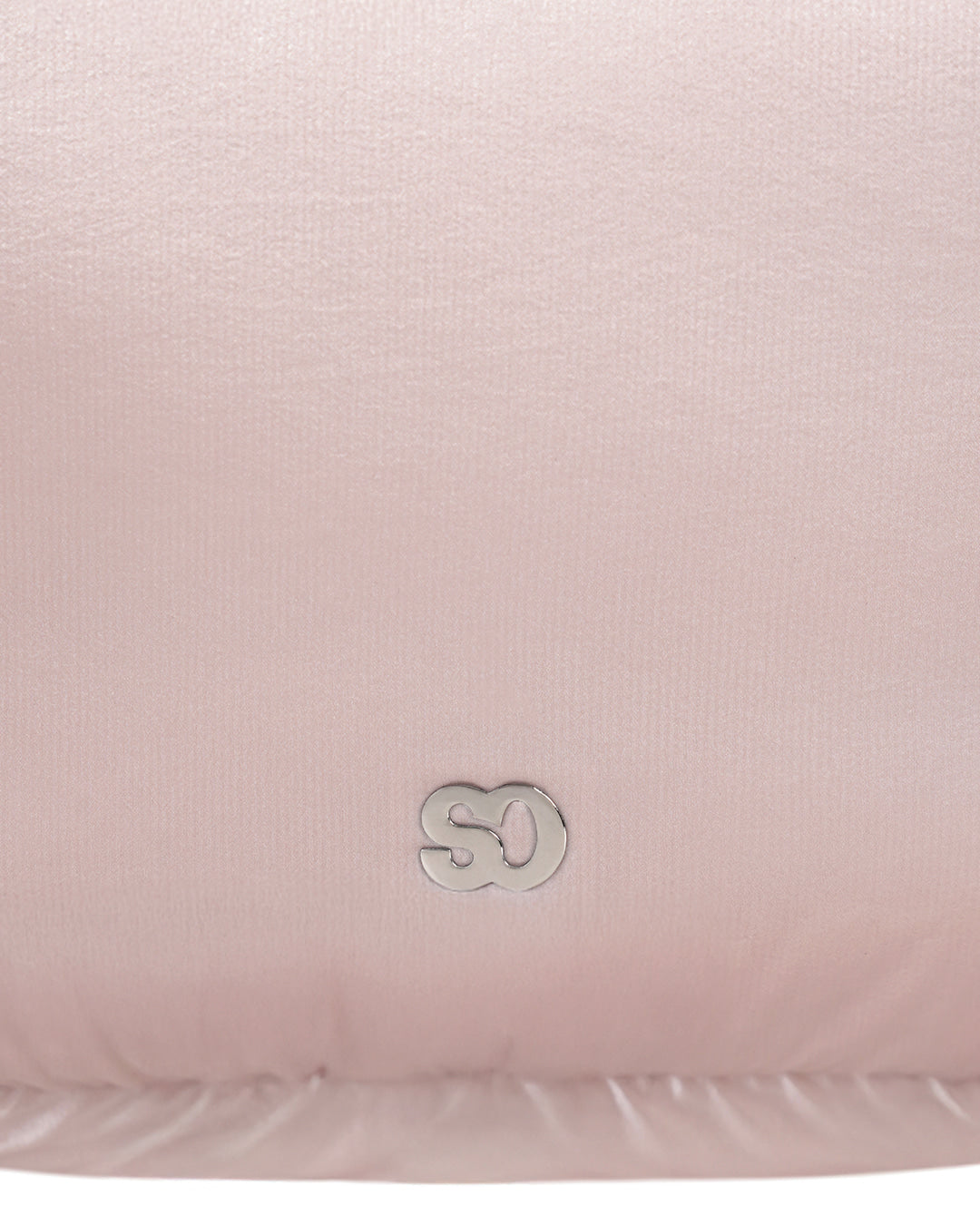 Stand Oil Bubble Bag — Padded Oblong Crossbody — Soft Pink