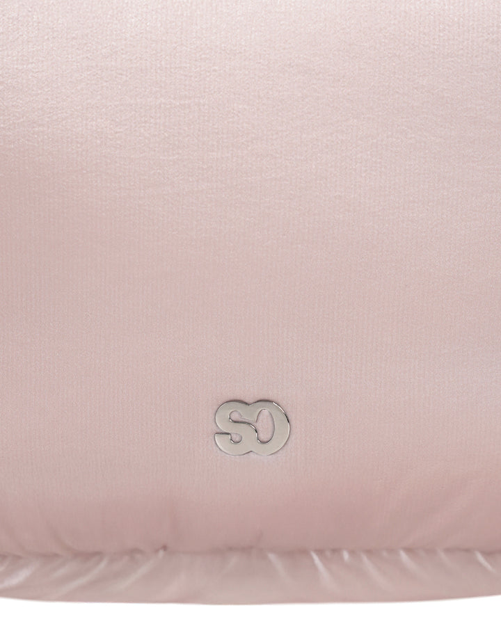 Stand Oil Bubble Bag — Padded Oblong Crossbody — Soft Pink