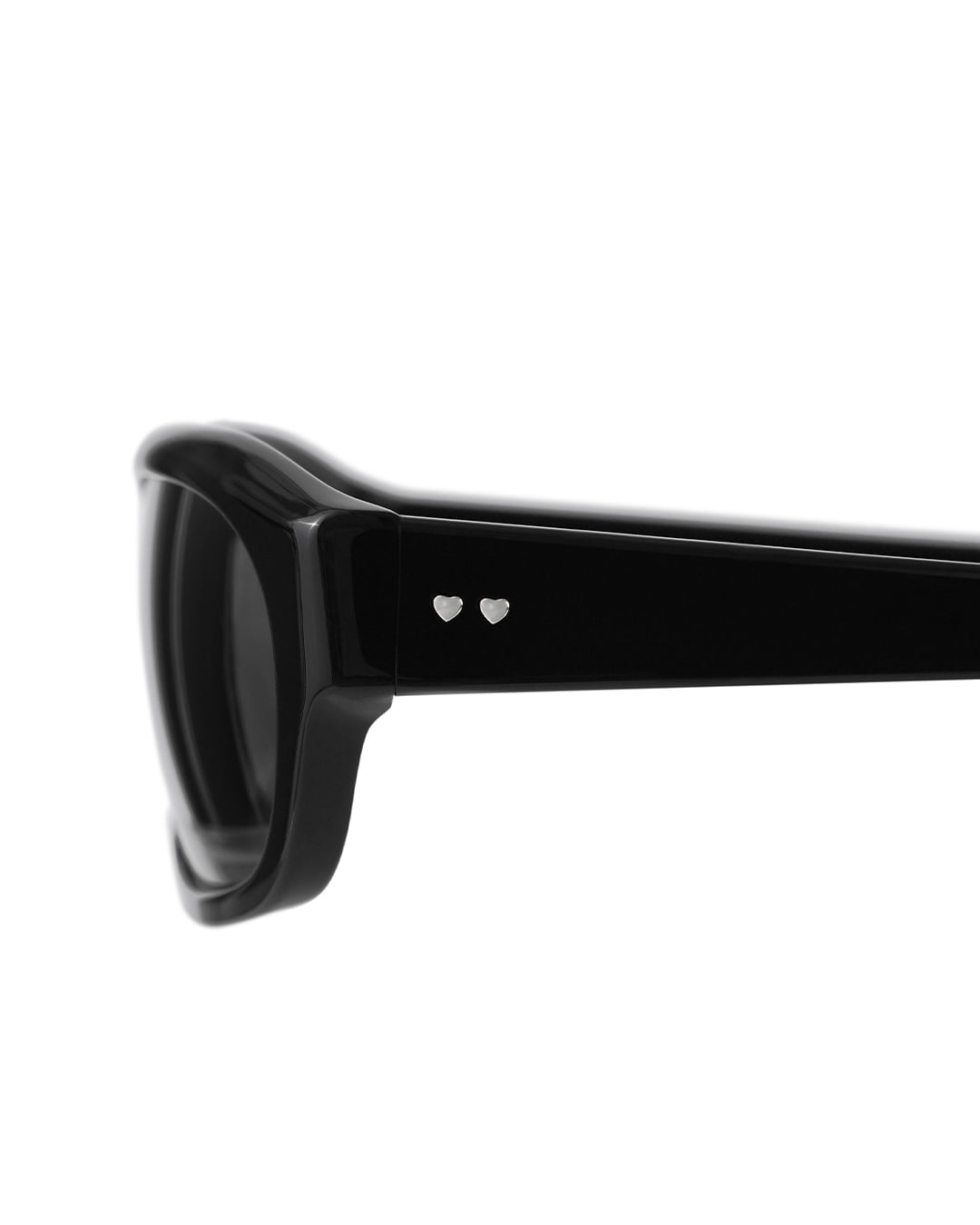 Stand Oil Curved Glow Semi-Goggle Sunglasses — Black