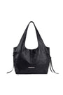 Matin Kim Side String Leather Shoulder Bag — Black