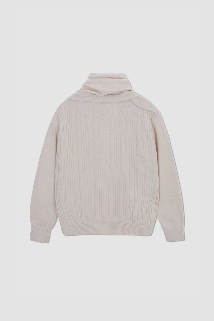 KIMMATIN Muffler Cardigan Light — Beige