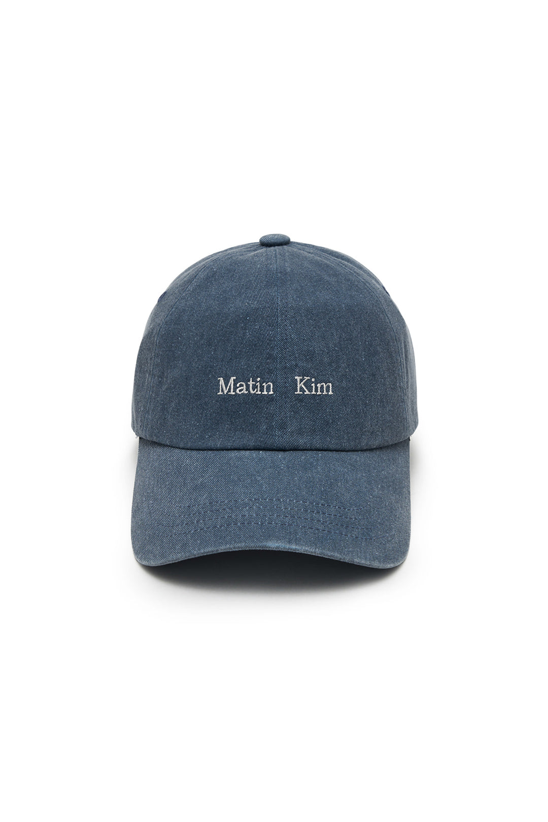 Matin Kim Mini Classic Logo Ball Cap Smoke — Blue