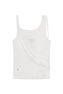 Matin Kim Unbalance Tuck Sleeveless Top — White