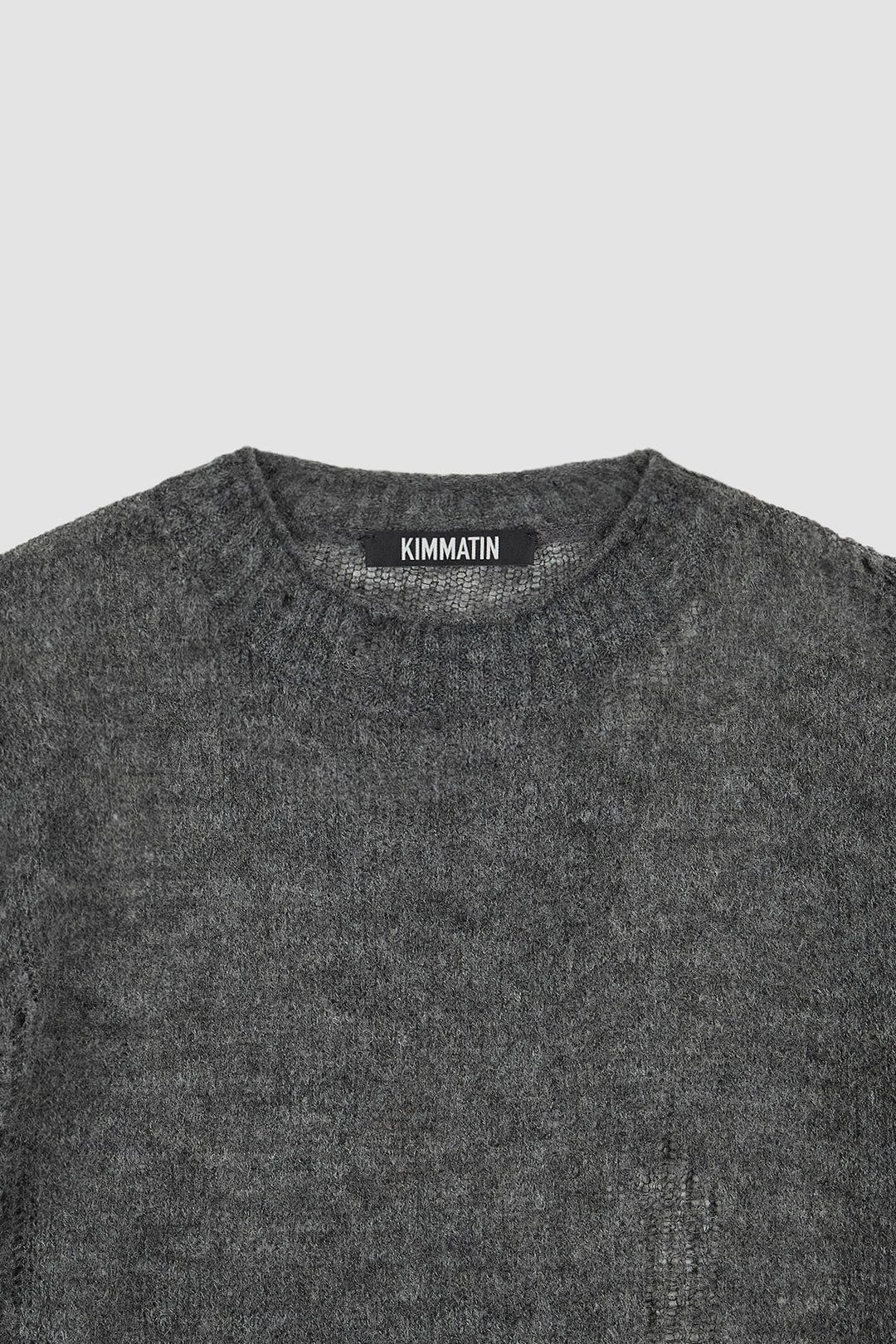 KIMMATIN Hand Warmer Layered Pullover — Charcoal