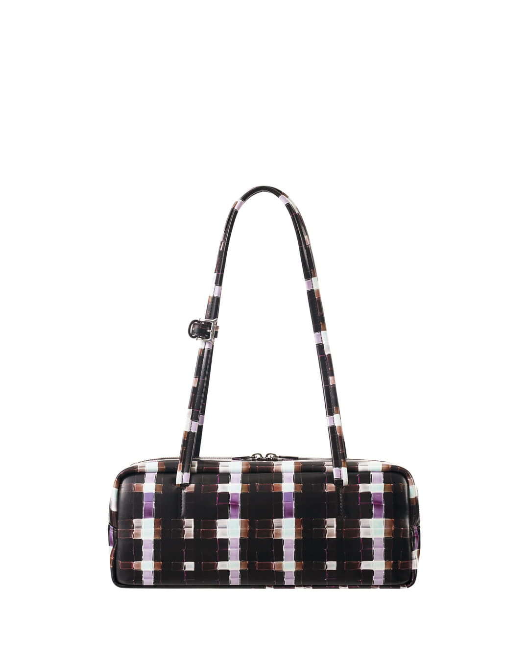 Stand Oil Plaid Baguette Bag — Chocolate Painted Plaid