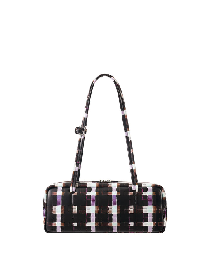 Stand Oil Plaid Baguette Bag — Chocolate Painted Plaid