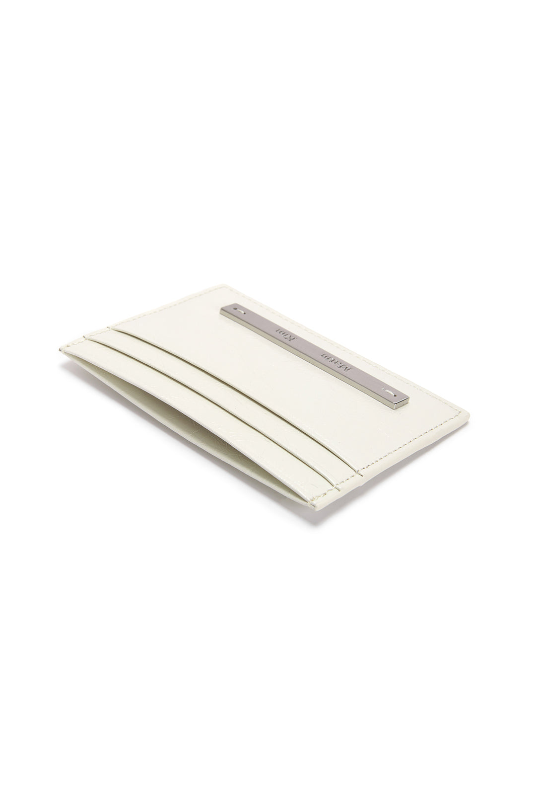 Matin Kim Glossy Card Wallet — Ivory