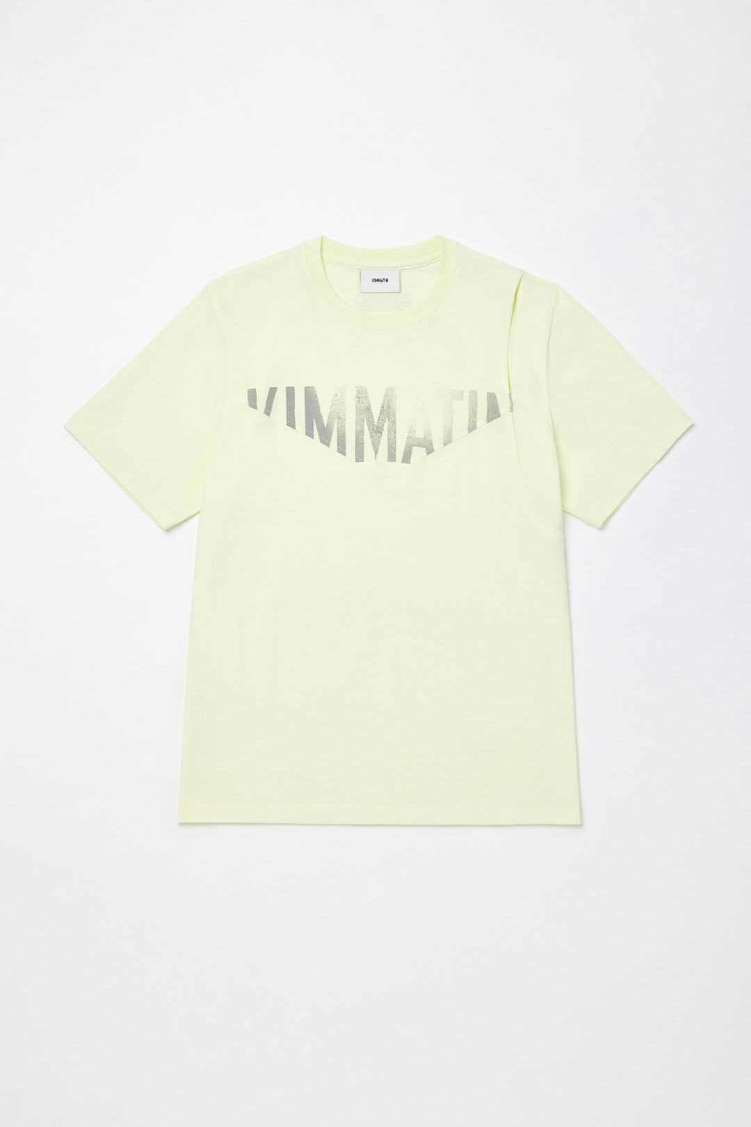 KIMMATIN Cutting Logo Print Oversize Tee