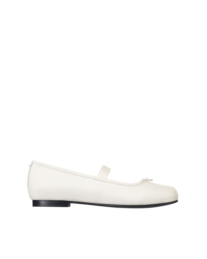 Stand Oil Faye Mary Jane — Semi-Square Flat — Cream