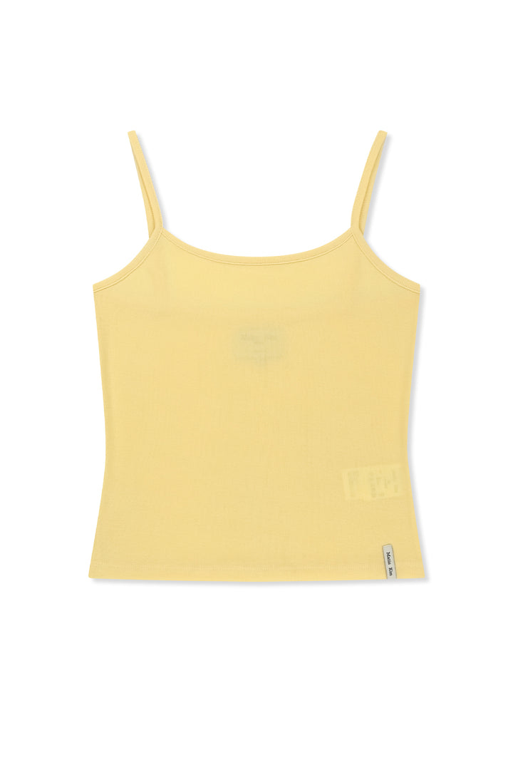 Matin Kim 3/4 Sleeve Layered Tank Top — Yellow