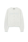 Matin Kim Back Logo Sheer Cardigan — White