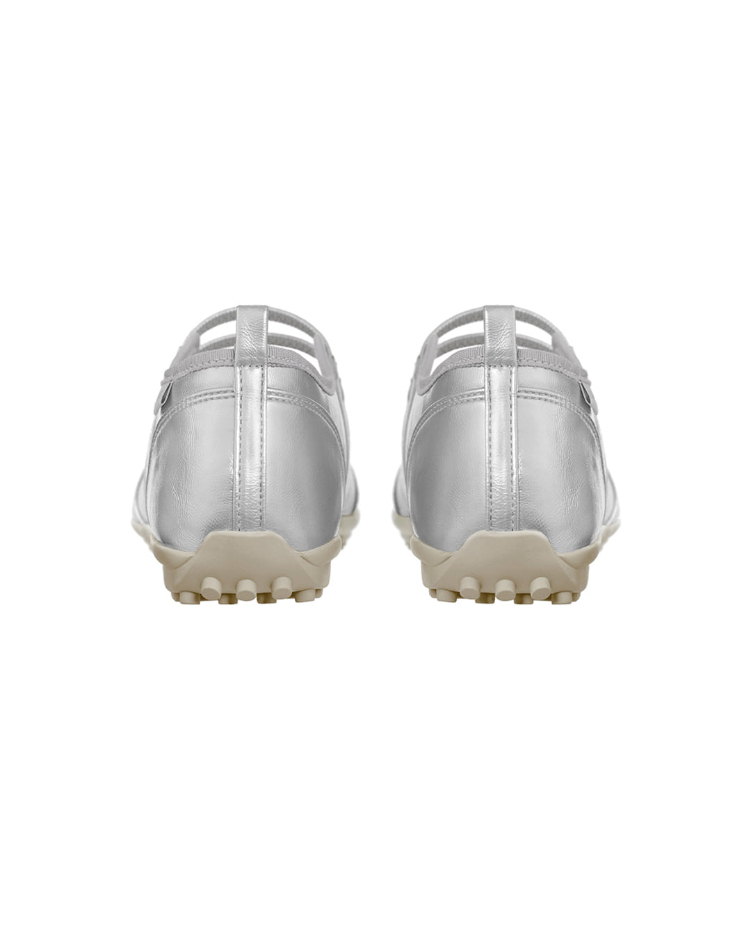 Stand Oil Strap Mary Jane Sneaker — Silver