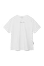 Matin Kim Embroidery Small Logo Oversize Top — White