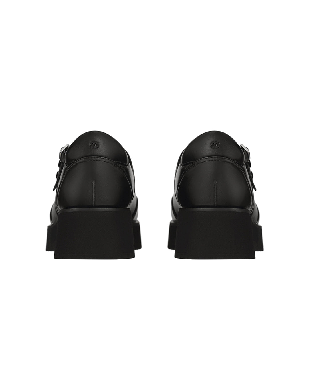 Stand Oil Hatched Platform Mary Jane — Black