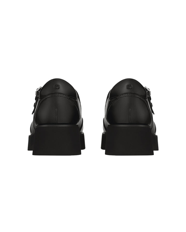 Stand Oil Hatched Platform Mary Jane — Black