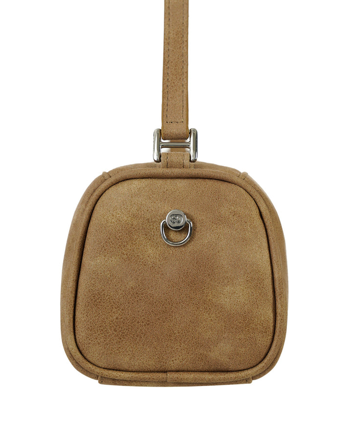 Stand Oil Chunky Bag — Nubuck Crossbody — Camel