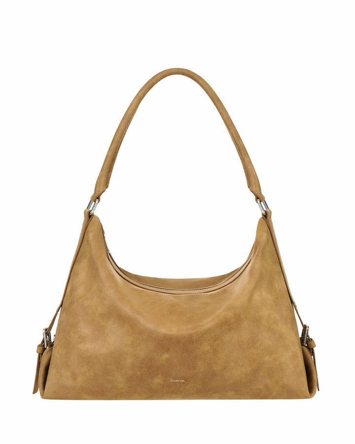 Stand Oil Mushy Bag — Nubuck Slouch Tote — Camel