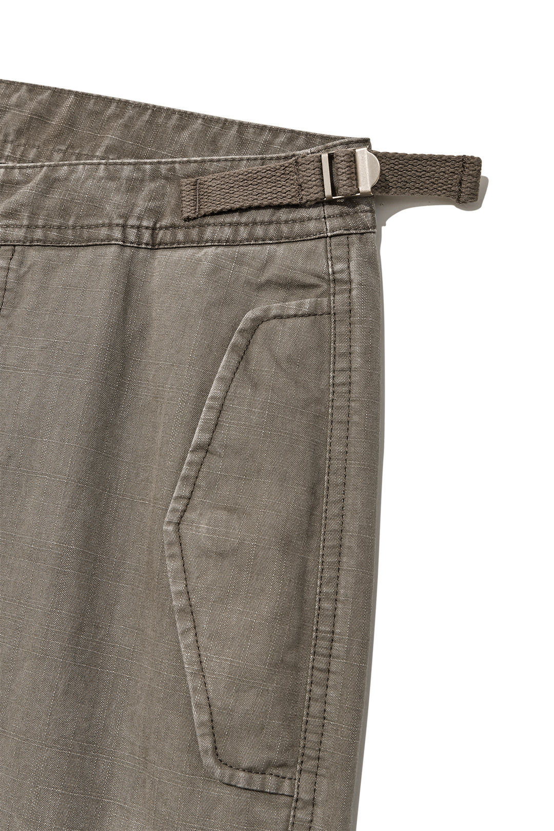 Matin Kim Patch Point Washed Cotton Pants — Brown