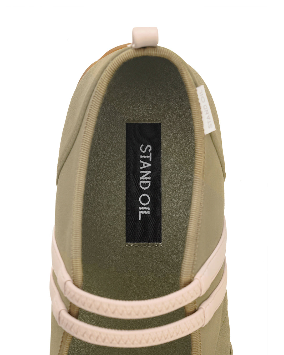 Stand Oil Strap Mary Jane Sneakers — Khaki Combo