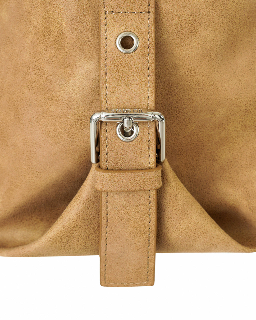 Stand Oil Mushy Bag — Nubuck Slouch Tote — Camel