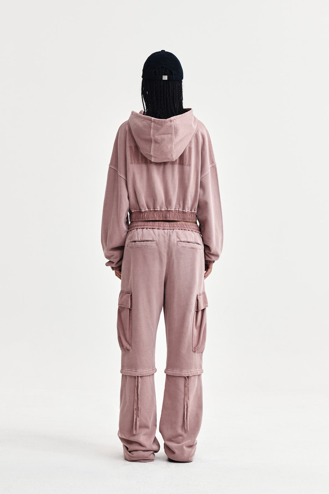 Matin Kim Pigment Dyed Cargo Pants — Pink