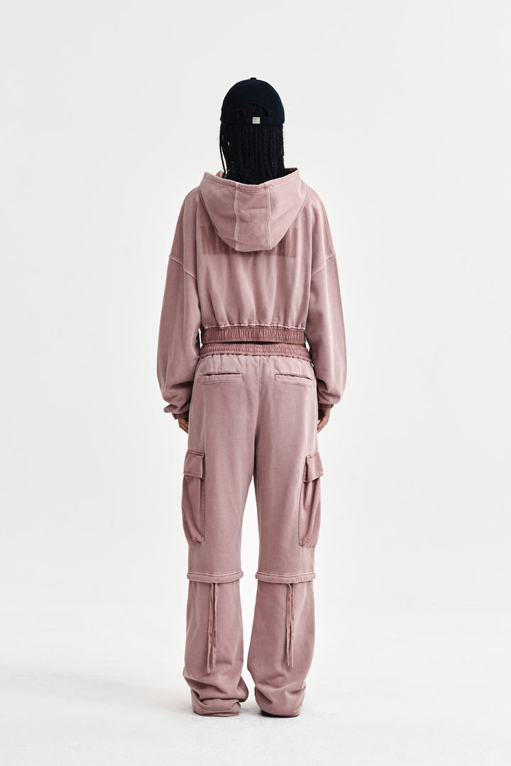 Matin Kim Pigment Dyed Cargo Pants — Pink
