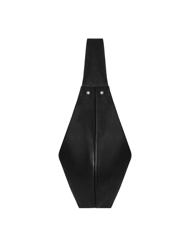 Stand Oil Mauve Hobo Shoulder Bag — Black