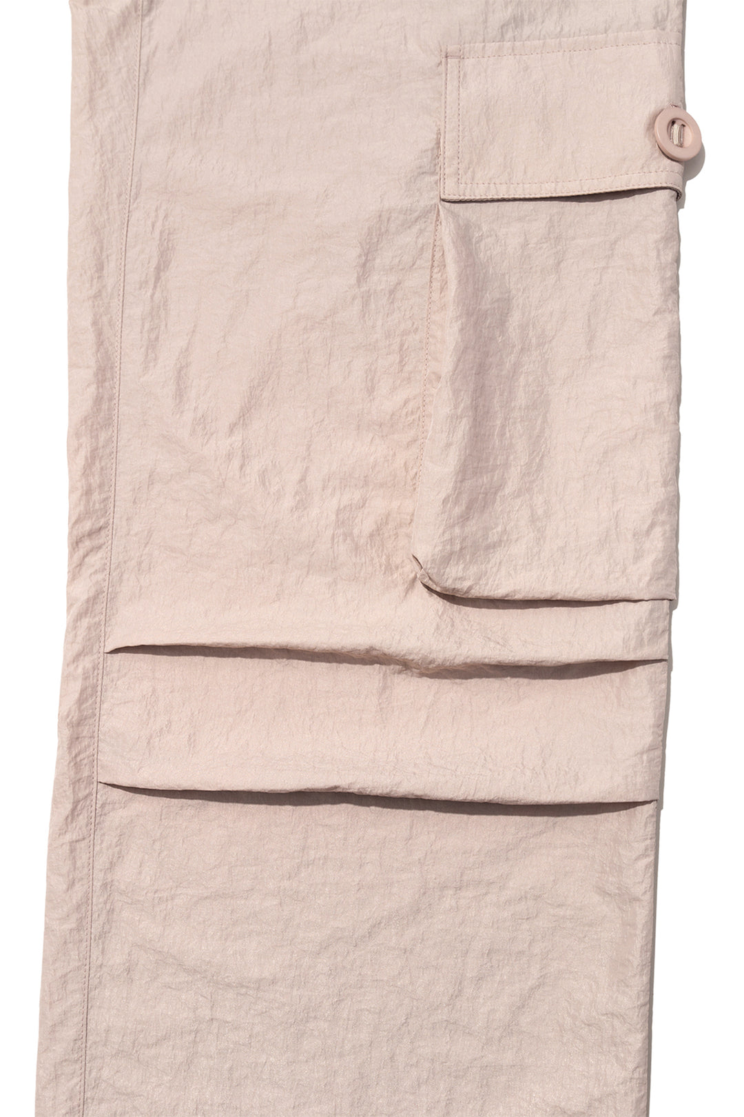 Matin Kim String Nylon Cargo Pants Light — Pink