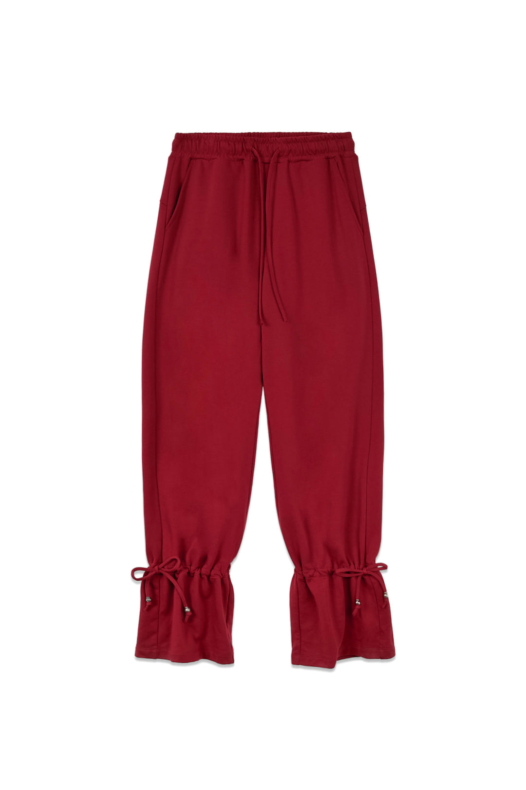 Matin Kim String Detail Sweatpants — Red