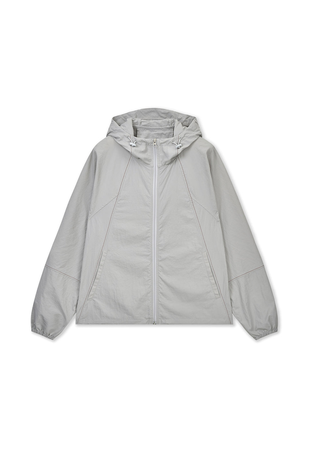 Matin Kim Back Logo Windbreaker — Light — Beige