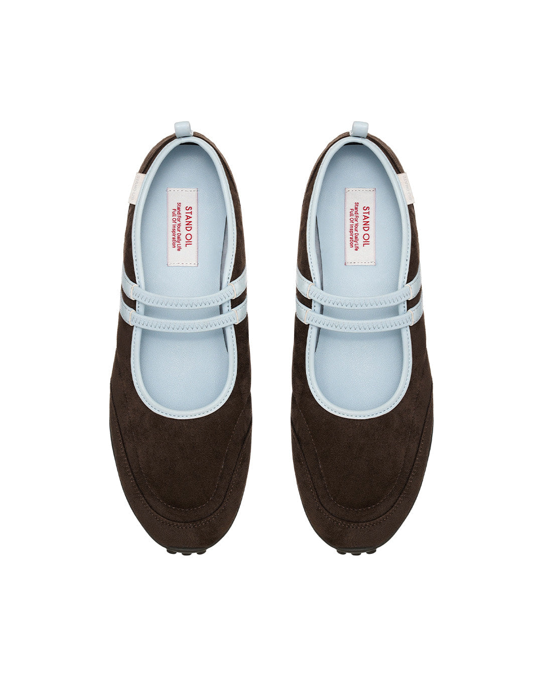 Stand Oil Strap Mary Jane Sneaker — Maroon Combi