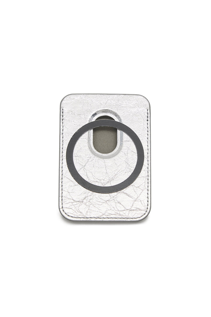 Matin Kim Magnetic Card Wallet — Silver