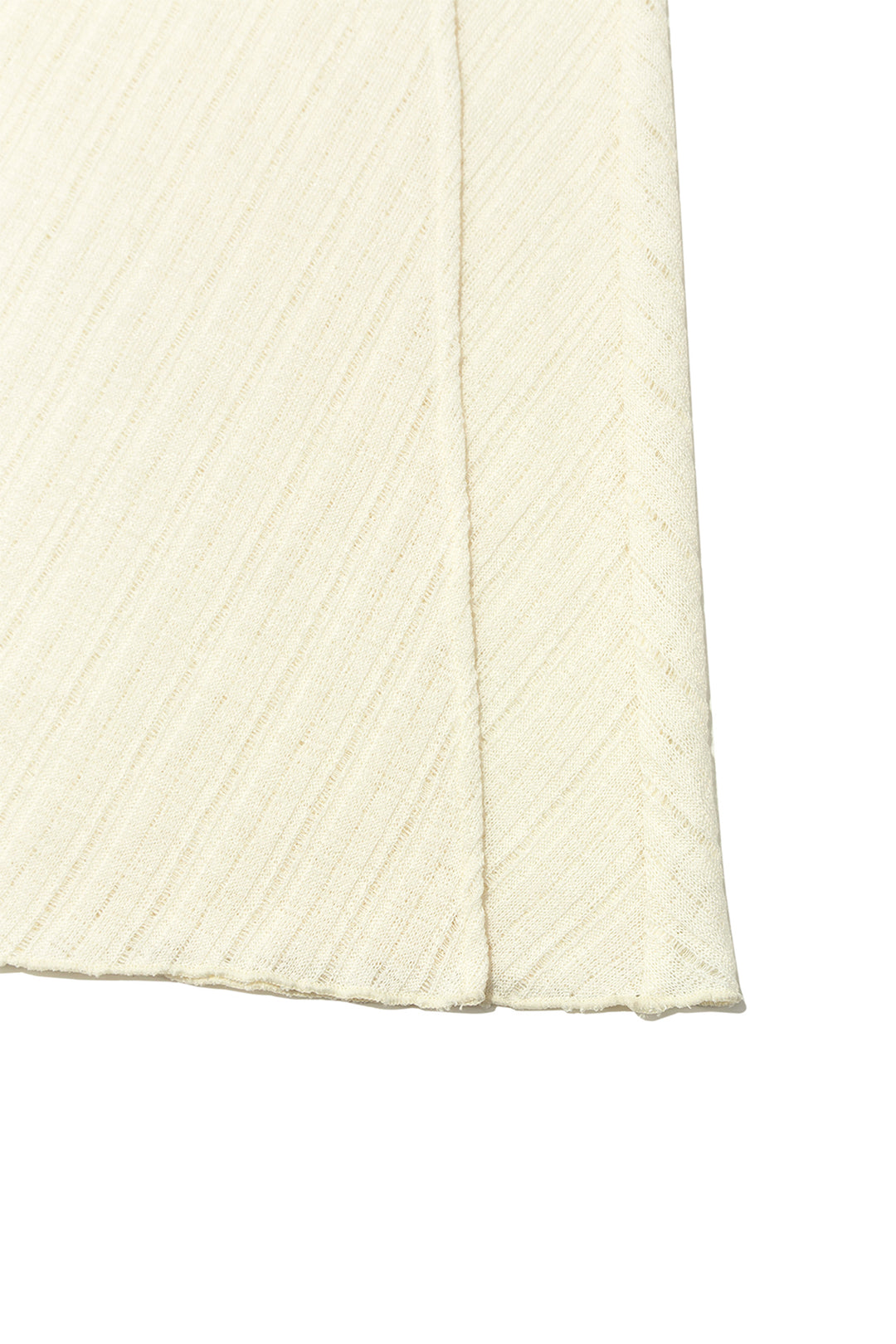 Matin Kim Foldover Layered Maxi Wrap Skirt — Ivory