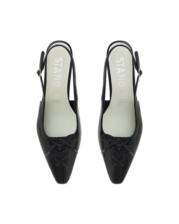 Stand Oil Rosie Slingbacks — Black