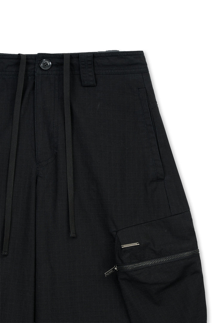 Matin Kim Detachable Cargo Pants — Black