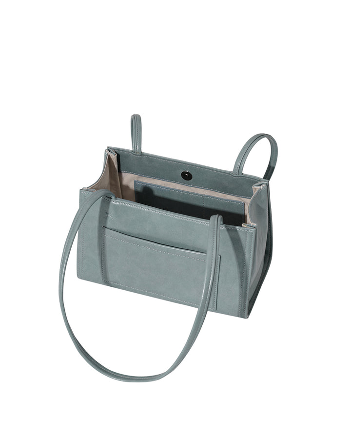 Stand Oil Oblong Tiny Shoulder Bag — Denim Blue