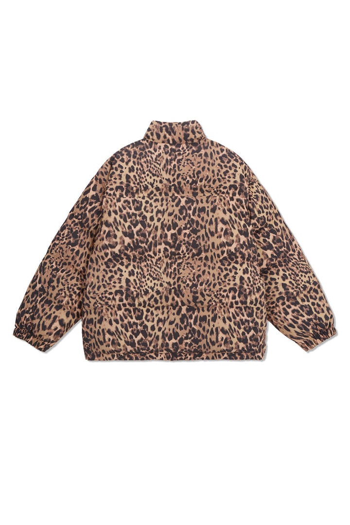 Matin Kim Leopard Down Jumper in Mix