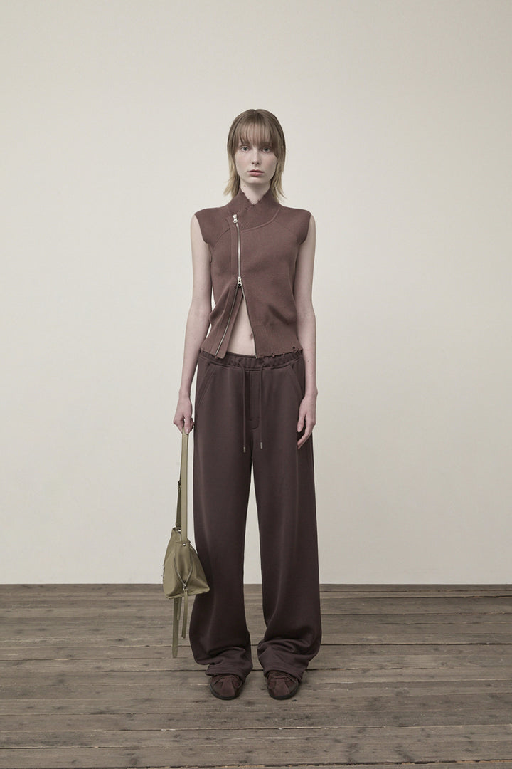 Matin Kim Back Pocket Glitter Sweatpants — Brown