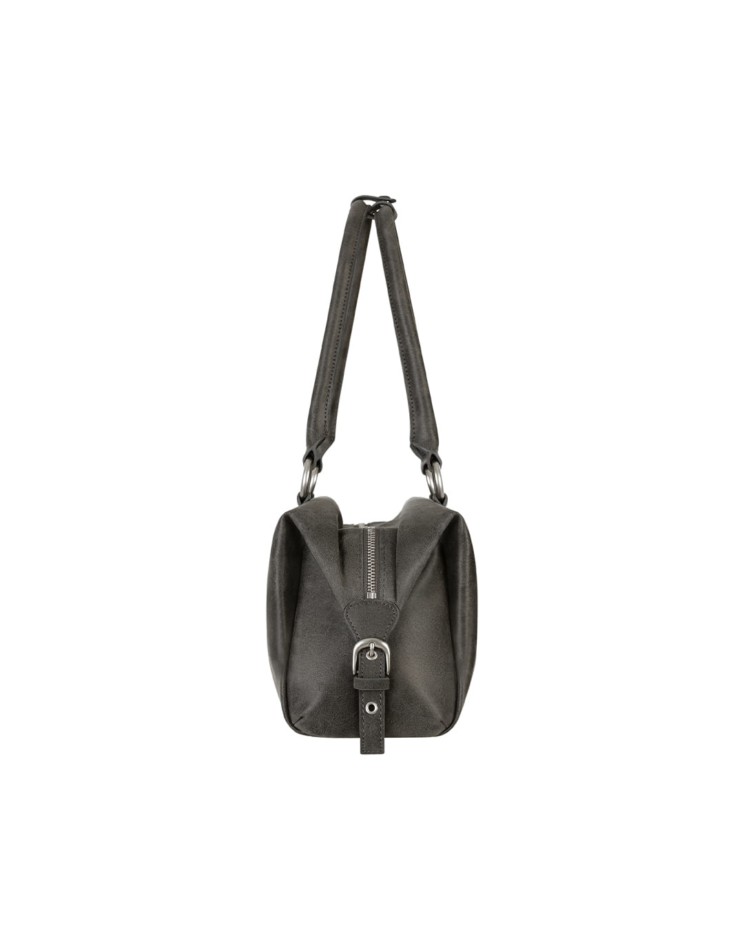 Stand Oil Zuni Bag — Washed Leather Crossbody — Gray