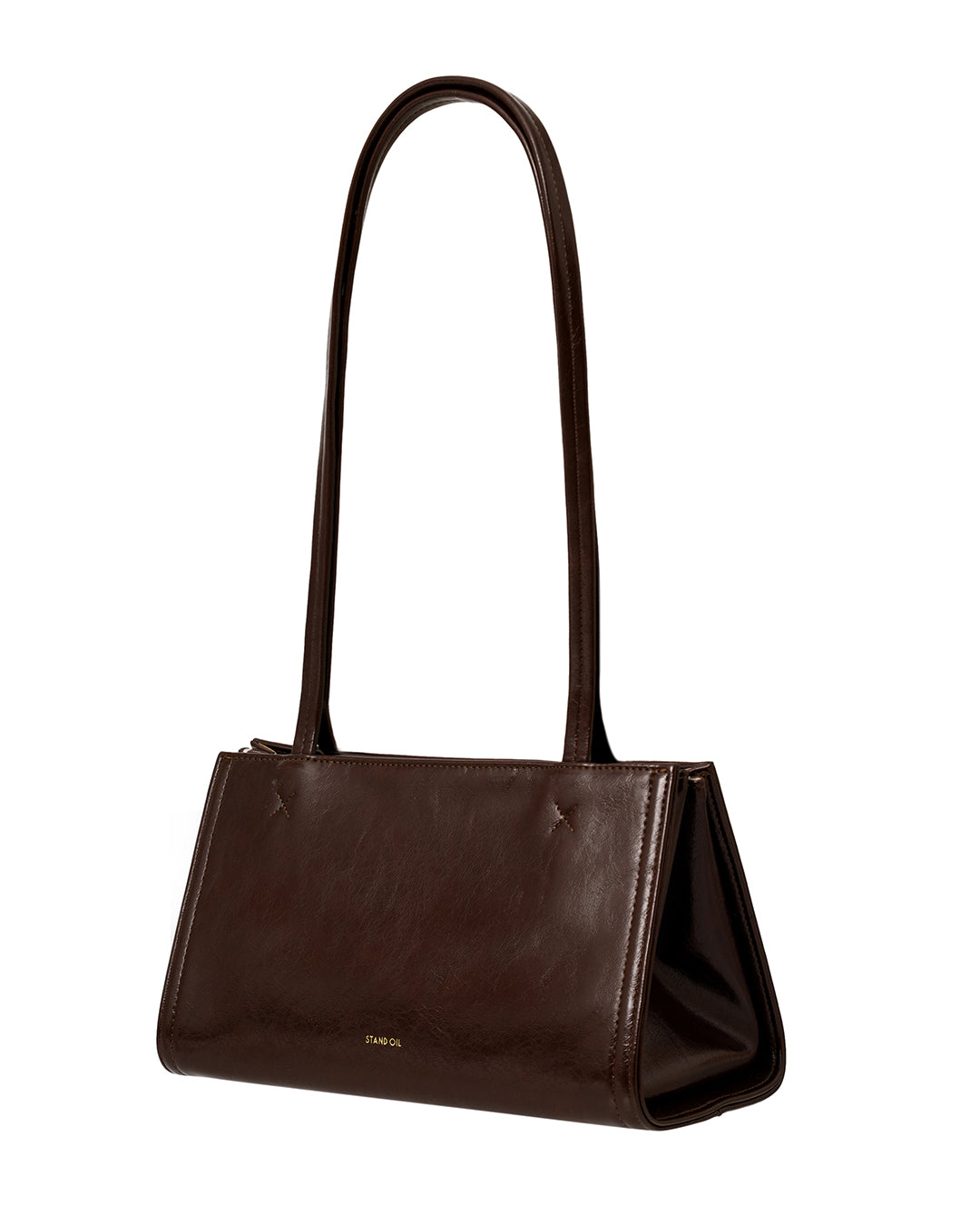Stand Oil Oblong Tiny Shoulder Bag — Maroon