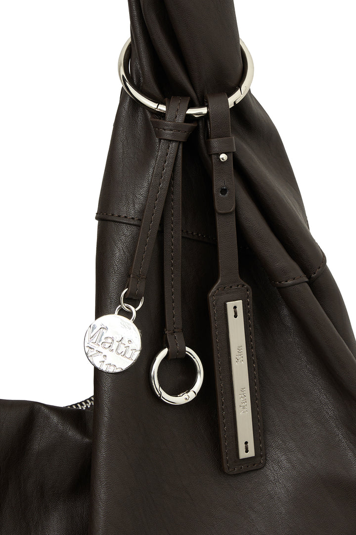Matin Kim Twist Handle Large Hobo Bag — Brown