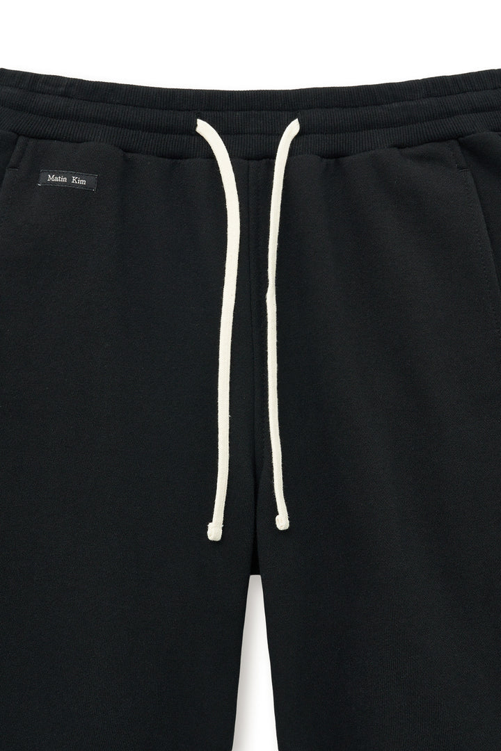 Matin Kim Boots Cut Slim Cargo Sweatpants — Black