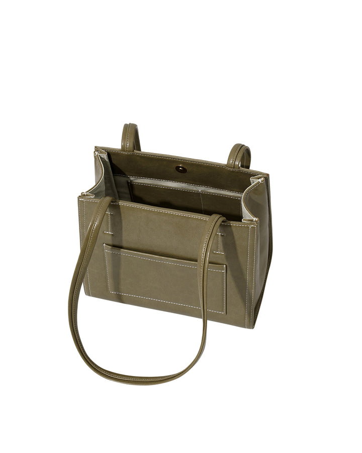 Stand Oil Oblong Mini Bag — Basil green
