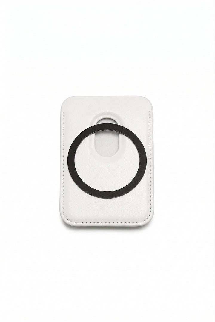 Matin Kim Magnetic Card Wallet — Ivory